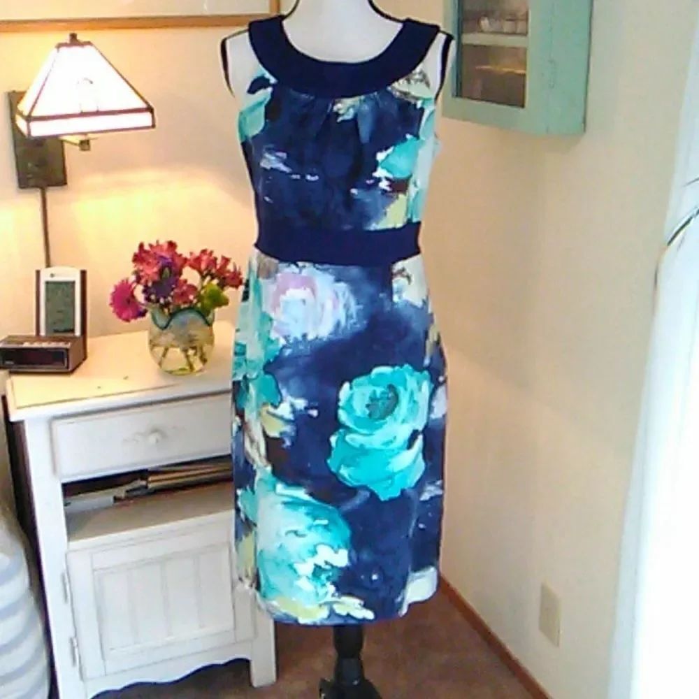 Merona Dark Floral Sheath Dress
